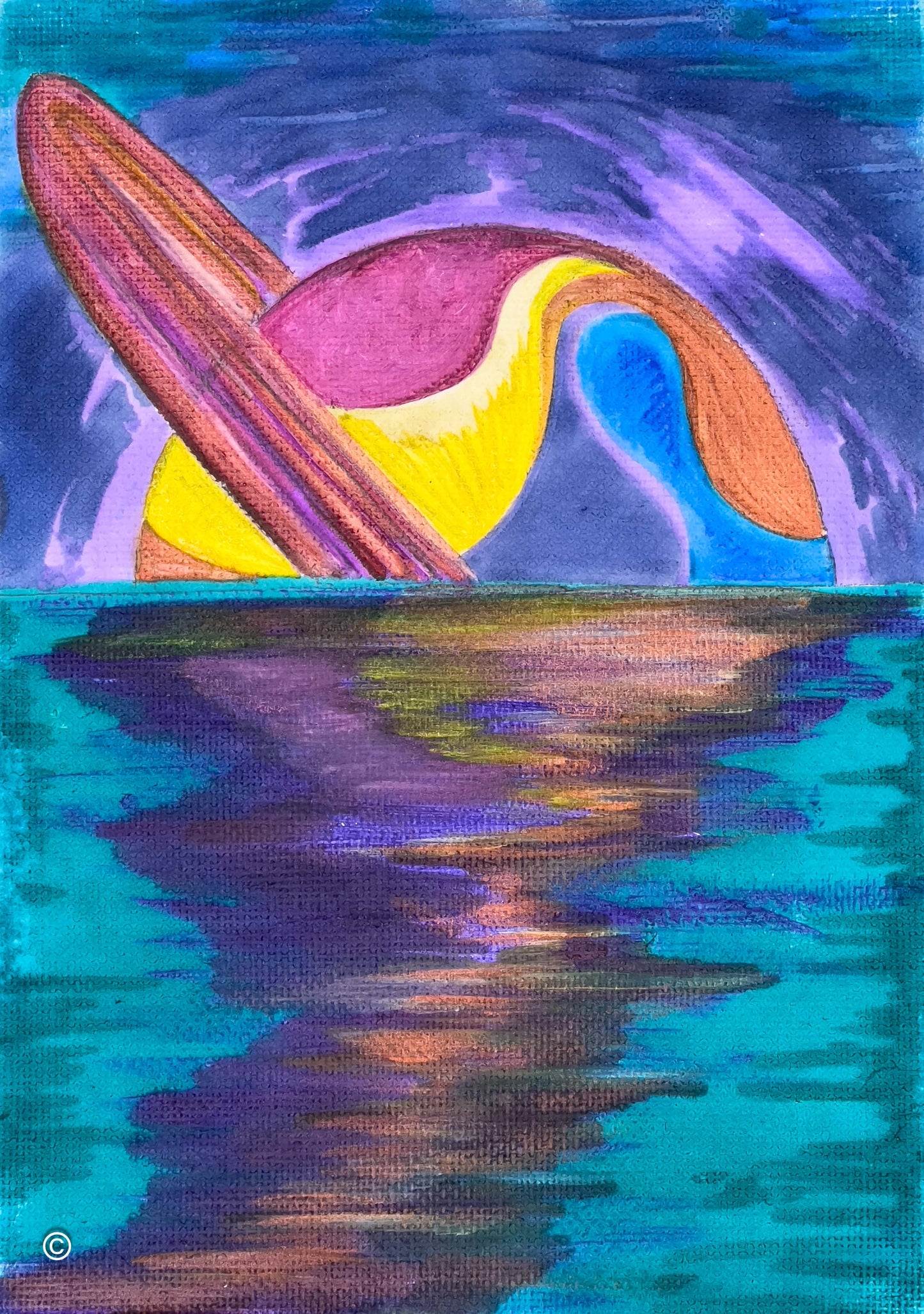 Sunset (0880-on Canvas)
