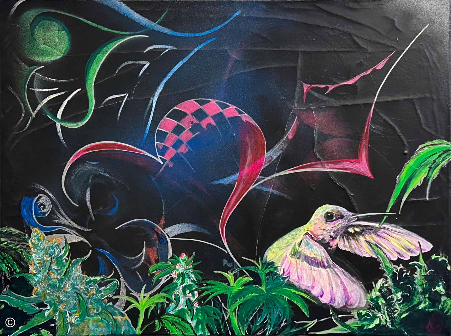 Midnite Flite (3570-on Canvas)